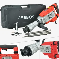 Arebos Abbruchhammer 1700W - Rot Outlet