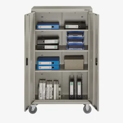 Arebos Aktenschrank_Garagenschrank 155 x 90 x 40 cm mit Rollen Discount