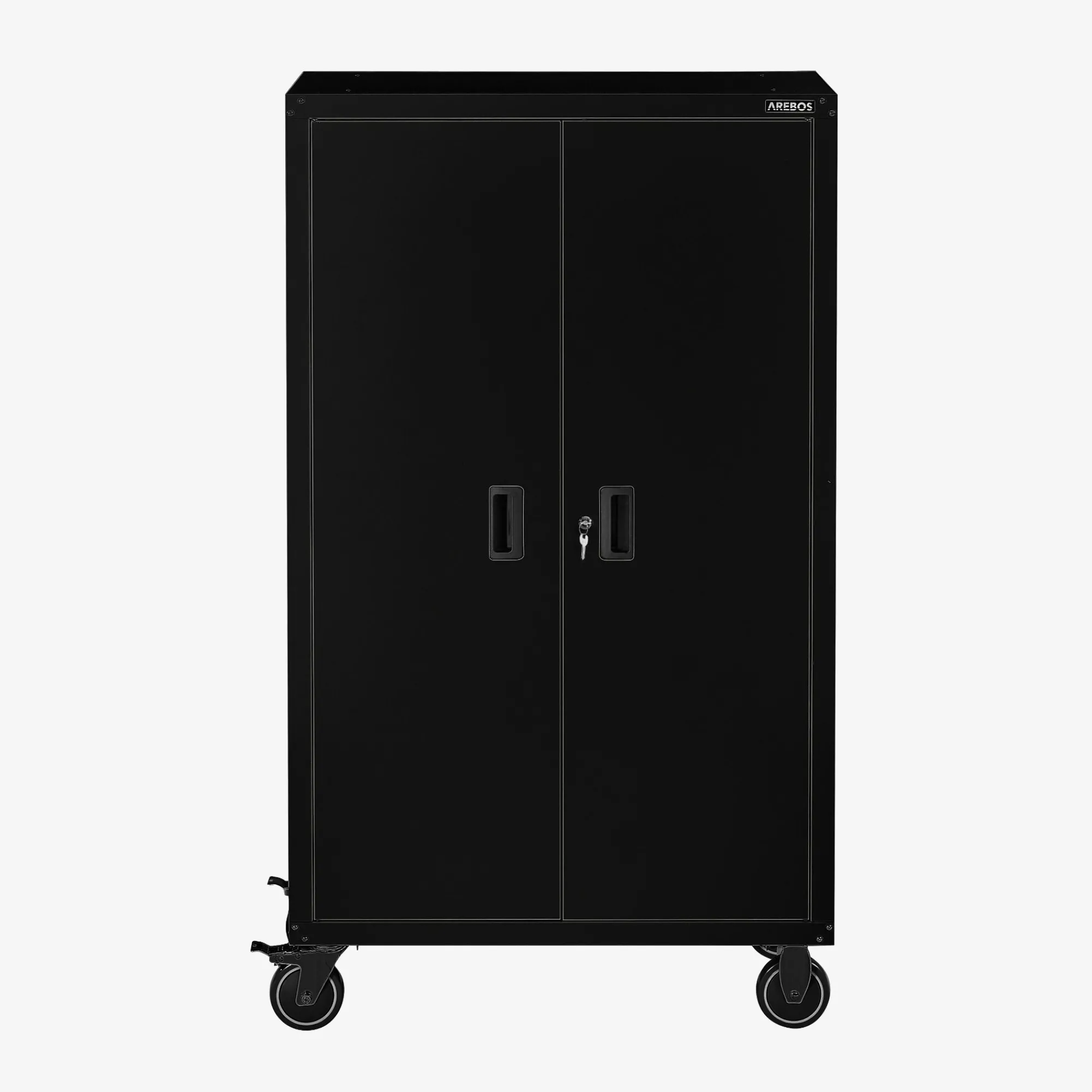 Arebos Aktenschrank_Garagenschrank 155 x 90 x 40 cm mit Rollen Discount