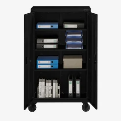 Arebos Aktenschrank_Garagenschrank 155 x 90 x 40 cm mit Rollen Discount