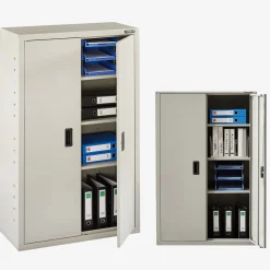 Arebos Aktenschrank_Garagenschrank 140 x 90 x 40 cm Schwarz Best
