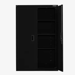 Arebos Aktenschrank_Garagenschrank 140 x 90 x 40 cm Schwarz Best
