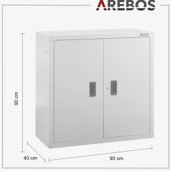 Arebos Aktenschrank 90cm Hot