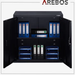 Arebos Aktenschrank 90cm Hot