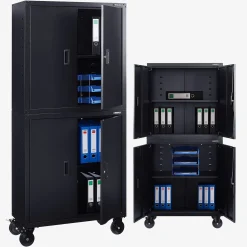 Arebos Aktenschrank mit Rollen 180 cm Online