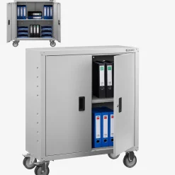 Arebos Aktenschrank mit Rollen 90cm Sale