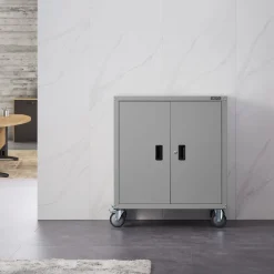 Arebos Aktenschrank mit Rollen 90cm Sale