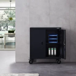 Arebos Aktenschrank mit Rollen 90cm Sale