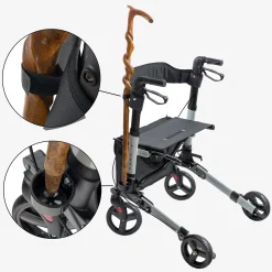 Arebos Alu Rollator - klappbar inkl. Einkaufstasche New