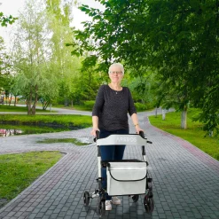 Arebos Alu Rollator - klappbar inkl. Einkaufstasche New