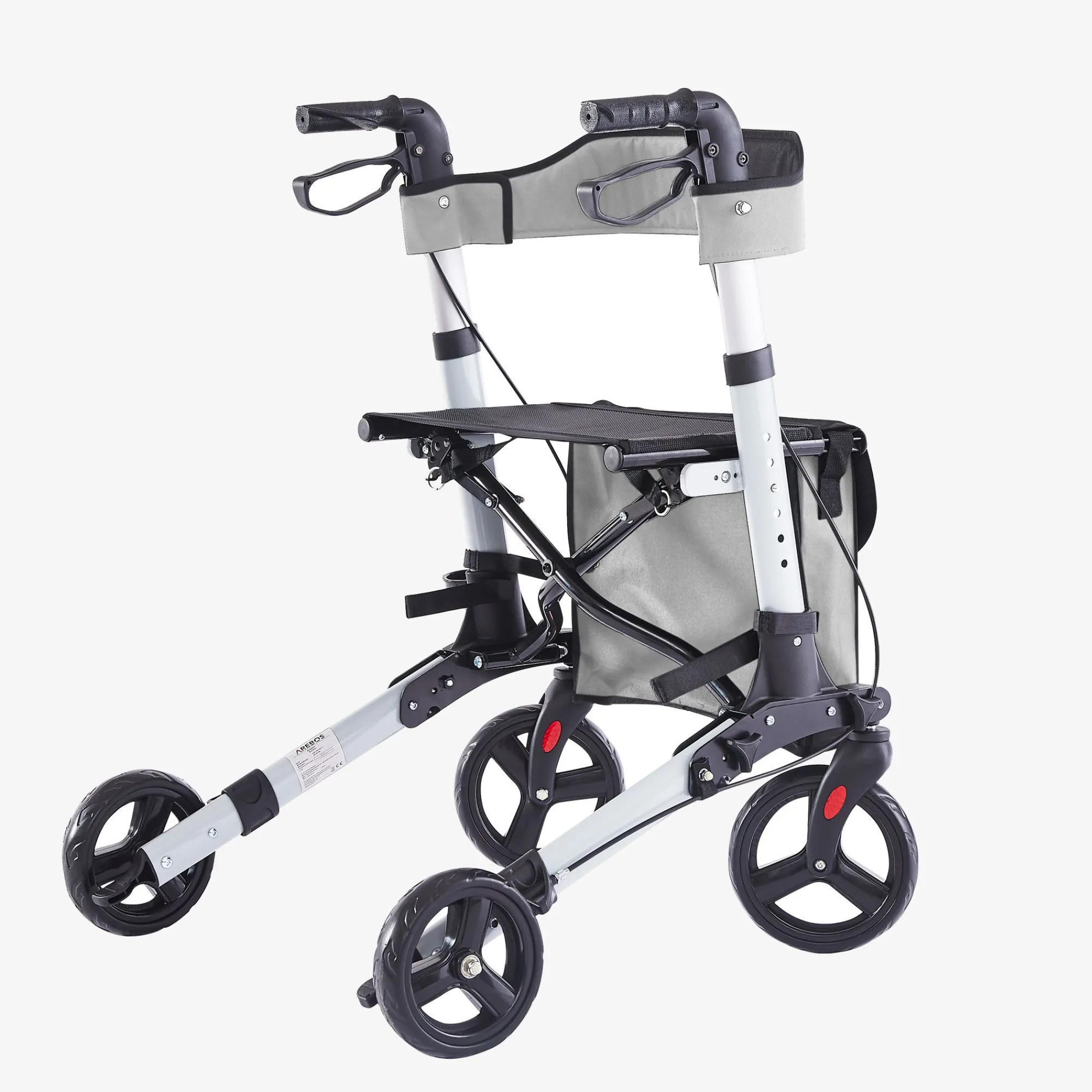 Arebos Alu Rollator - klappbar inkl. Einkaufstasche New