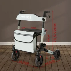 Arebos Alu Rollator - klappbar inkl. Einkaufstasche New