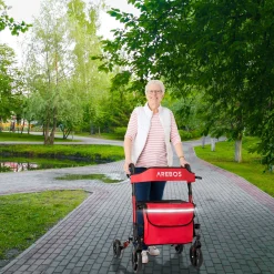 Arebos Alu Rollator - klappbar inkl. Einkaufstasche New