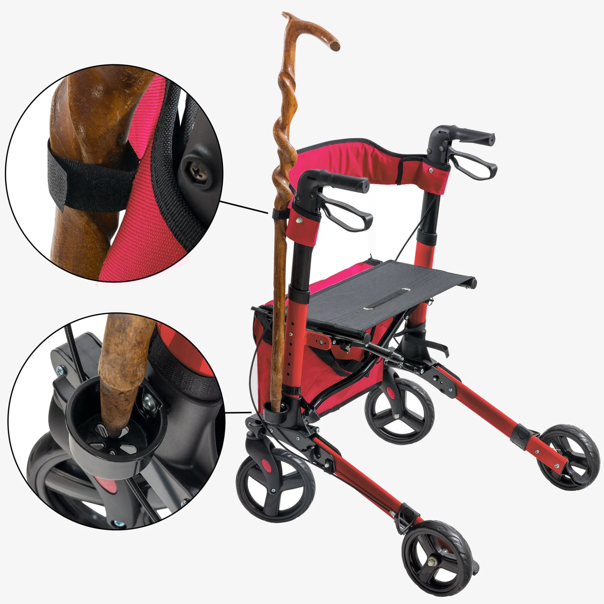 Arebos Alu Rollator - klappbar inkl. Einkaufstasche New