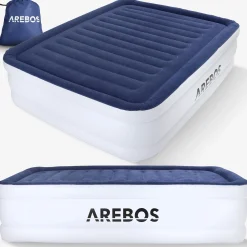 Arebos Aufblasbare Matratze Luftbett Doppel Outlet