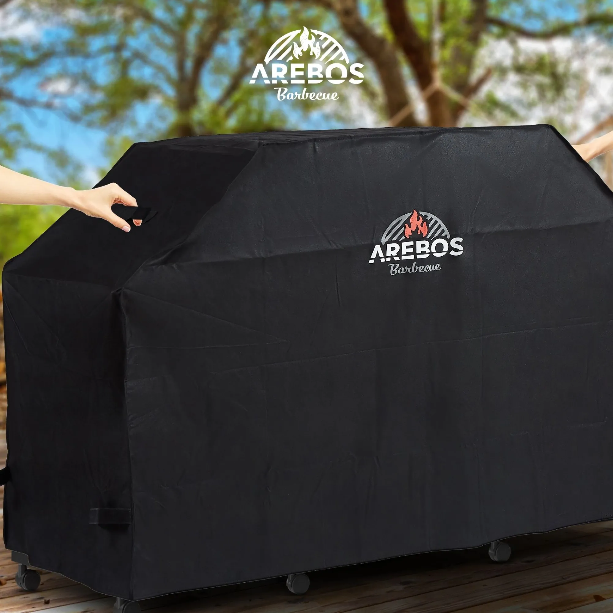 Arebos BBQ Grillhaube Abdeckung 147 x 61 x 122 cm Sale