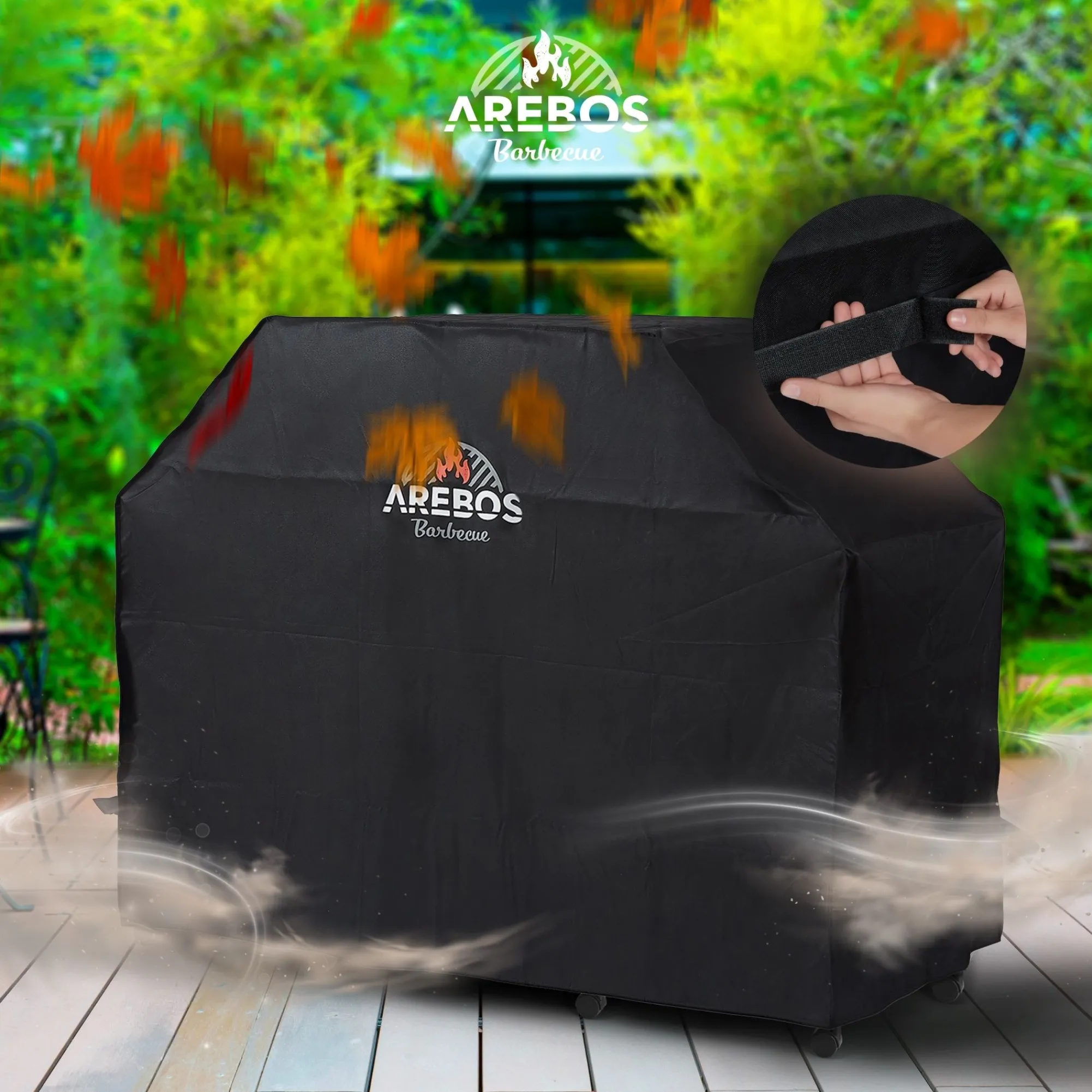Arebos BBQ Grillhaube Abdeckung 152 x 71 x 112 cm Clearance