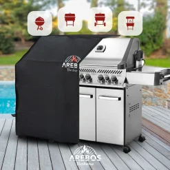 Arebos BBQ Grillhaube Abdeckung 152 x 71 x 112 cm Clearance