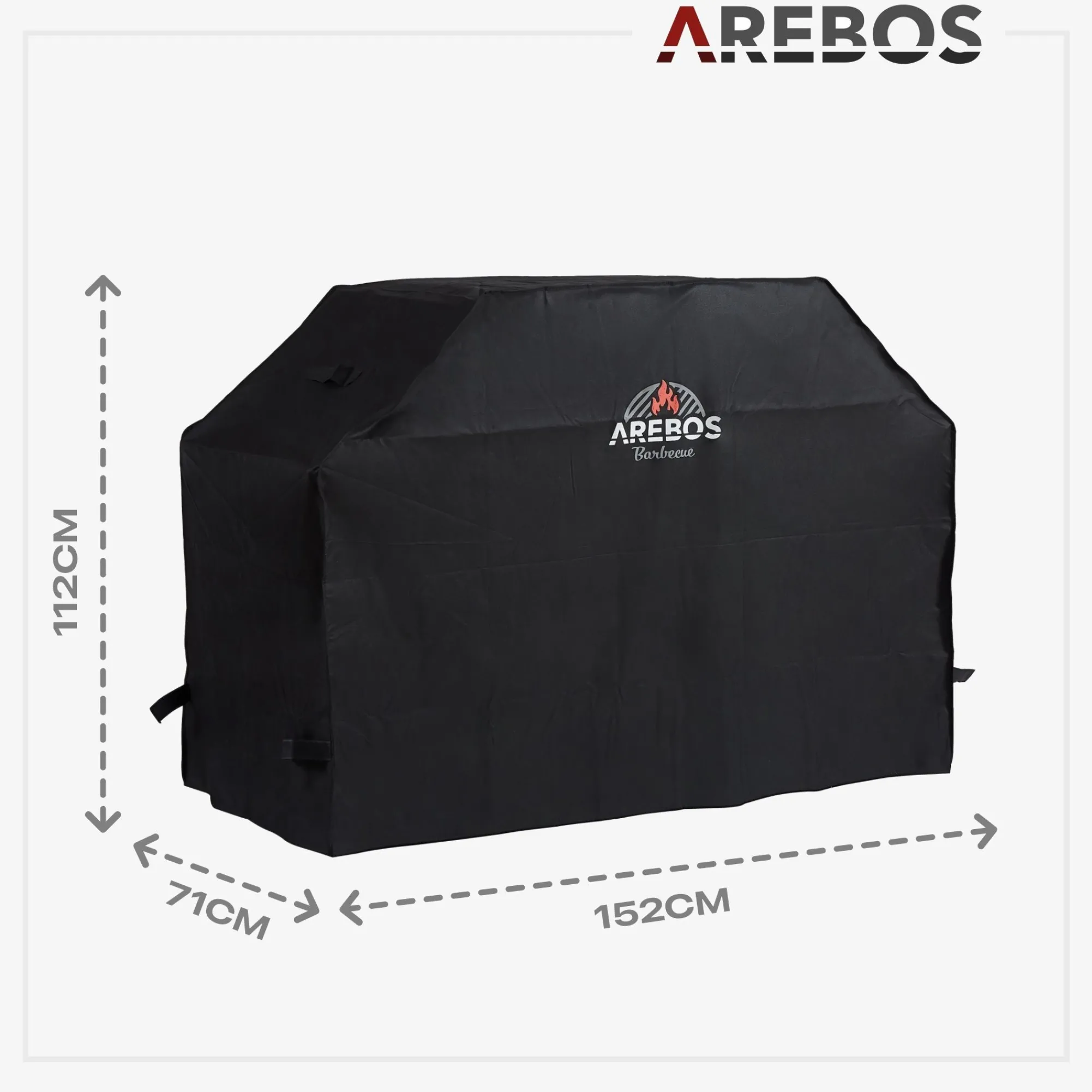 Arebos BBQ Grillhaube Abdeckung 152 x 71 x 112 cm Clearance