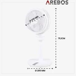 Arebos Bodenventilator 55W Hot