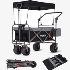 Arebos Bollerwagen mit Dach - Luxus Clearance
