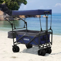 Arebos Bollerwagen mit Dach - Luxus Clearance