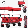 Arebos Bollerwagen mit Dach Standard Best