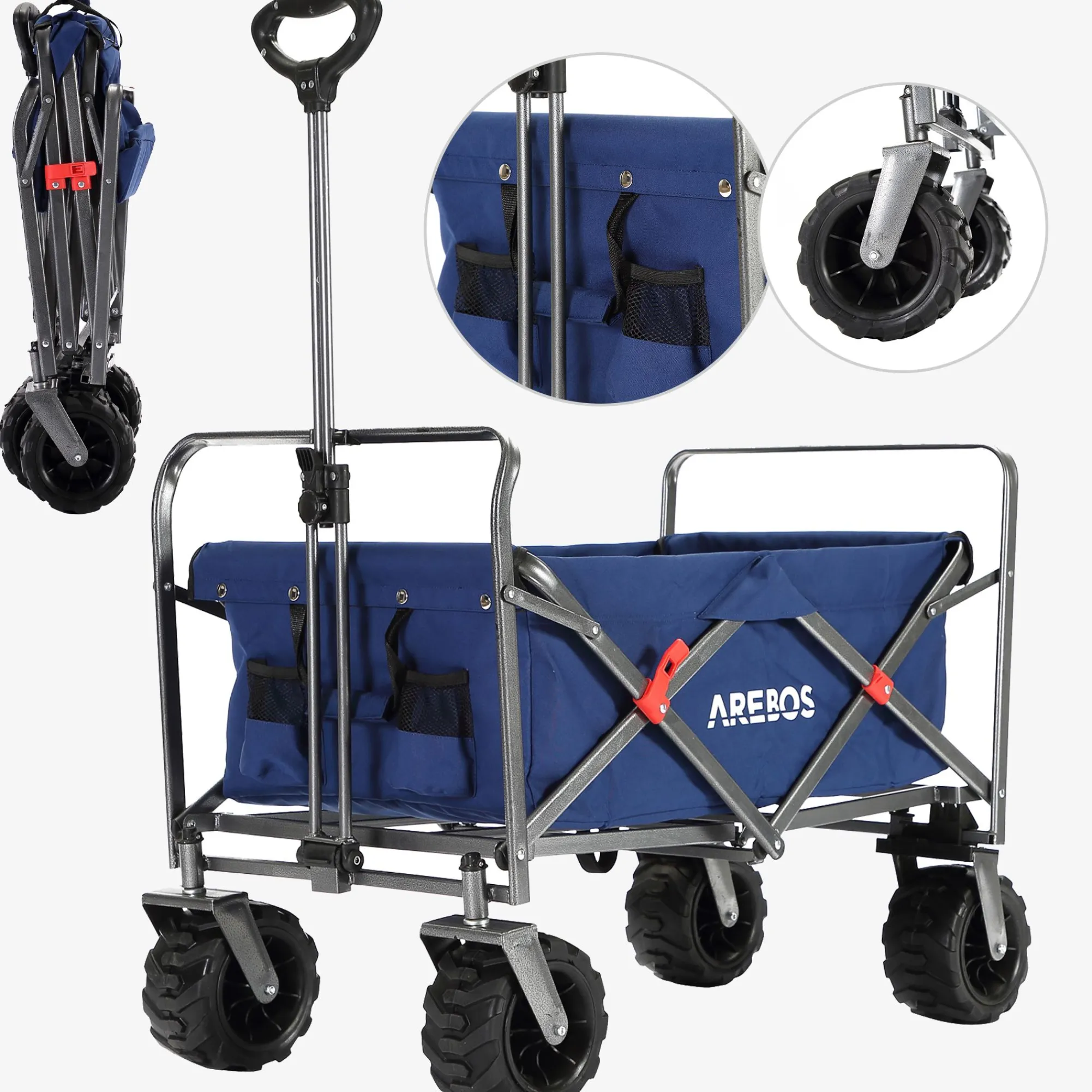 Arebos Bollerwagen ohne Dach Outlet