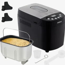 Arebos Brotbackautomat 1500g 15 Programme schwarz New