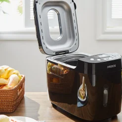Arebos Brotbackautomat 1500g 15 Programme schwarz New