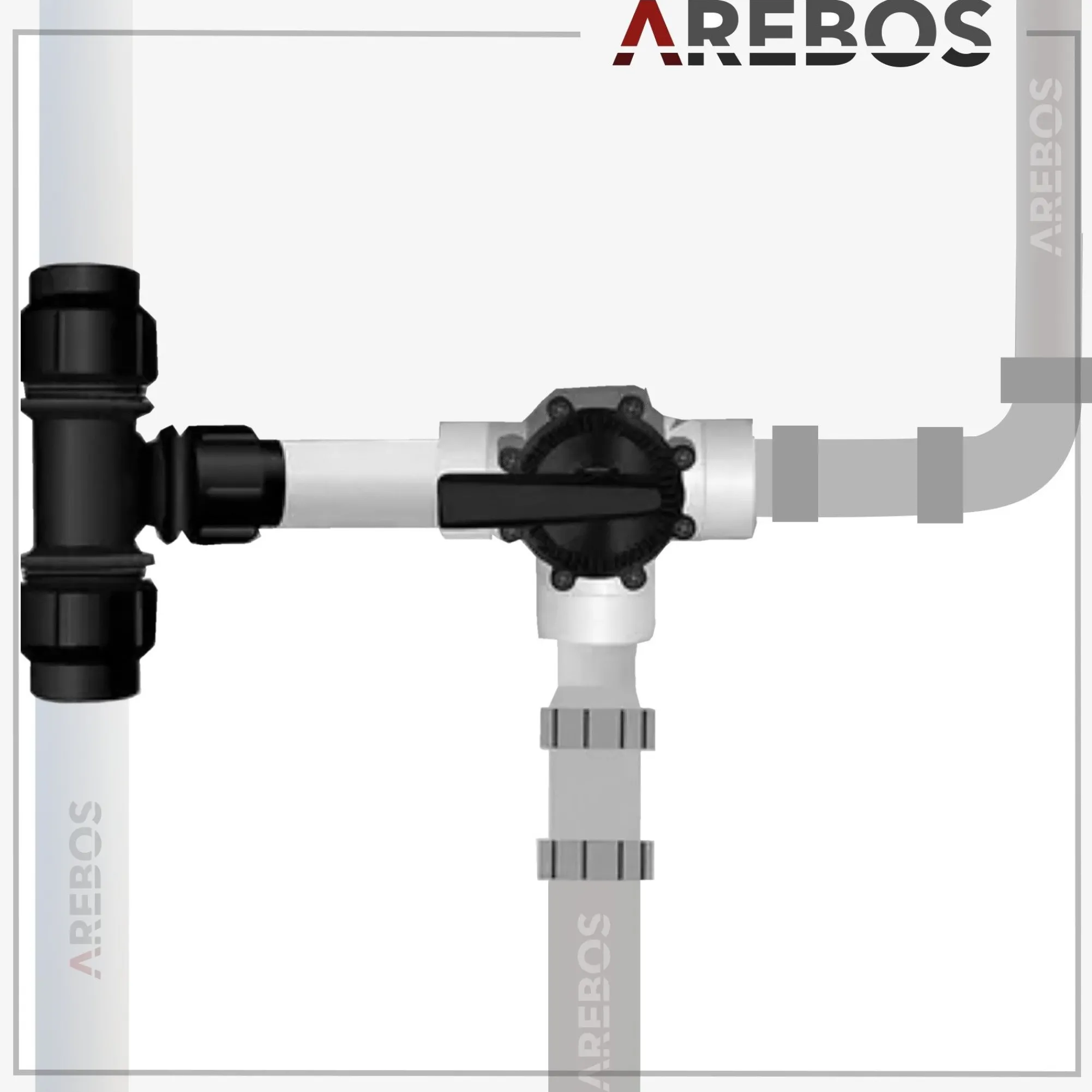 Arebos Bypass Set für Pools