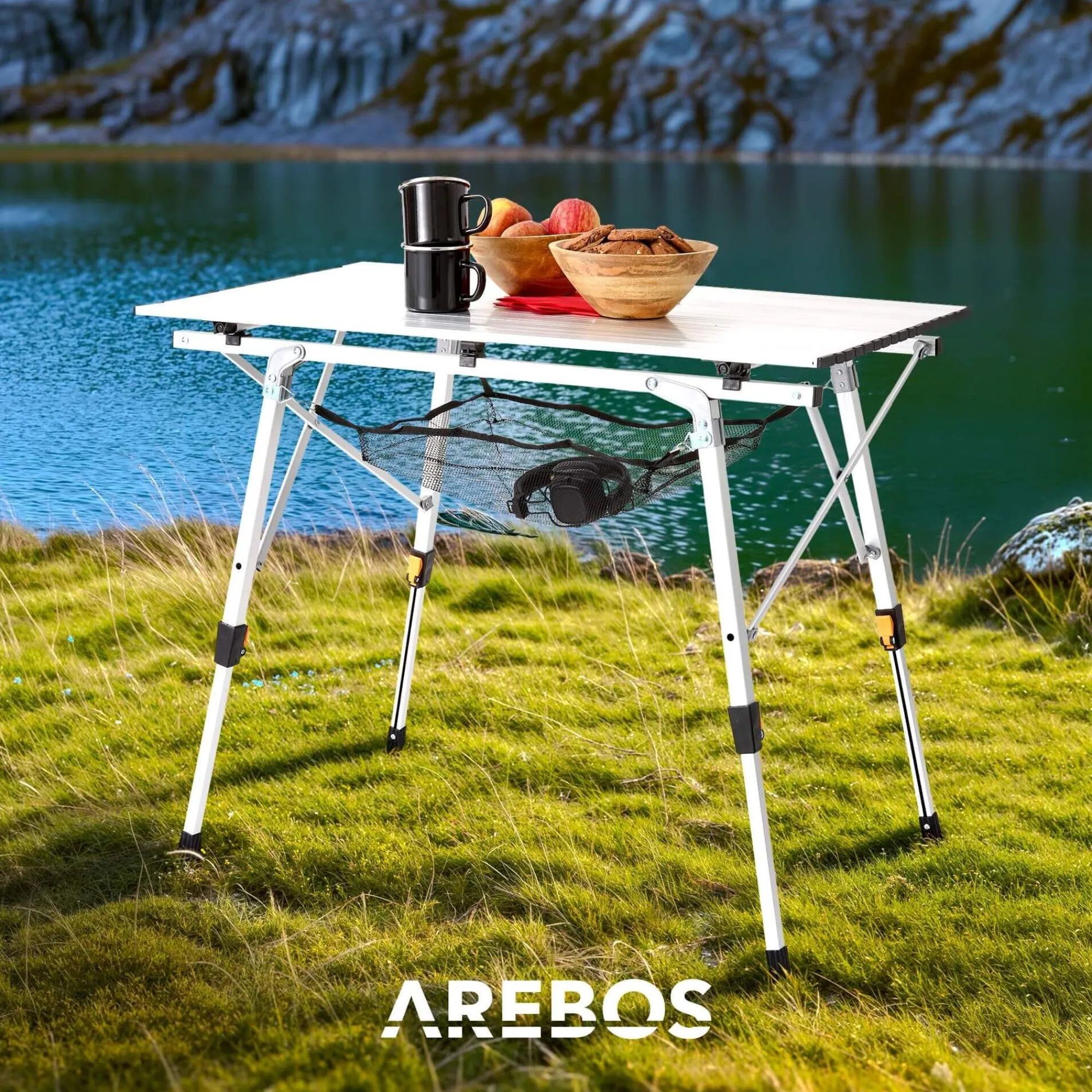 Arebos Campingtisch 120 cm Discount