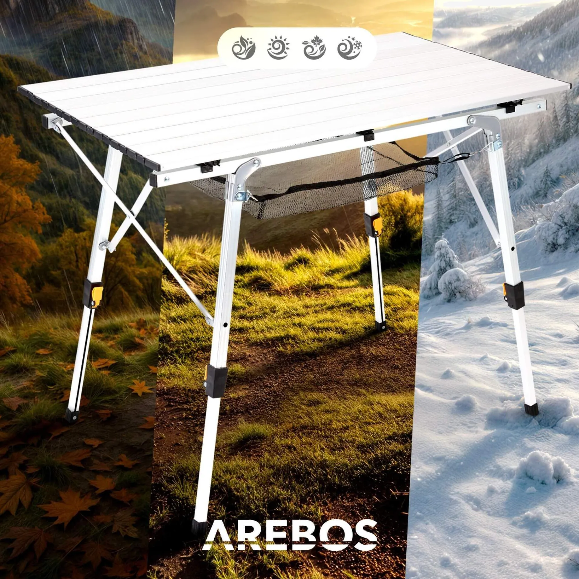 Arebos Campingtisch 90cm