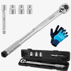 Arebos Drehmomentschlüssel 6 tlg. Set inkl. Koffer Hot