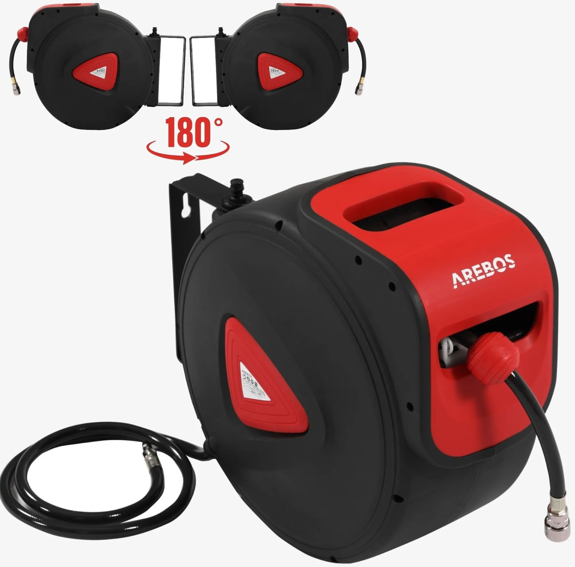 Arebos Druckluftschlauch Aufroller 30 m Clearance