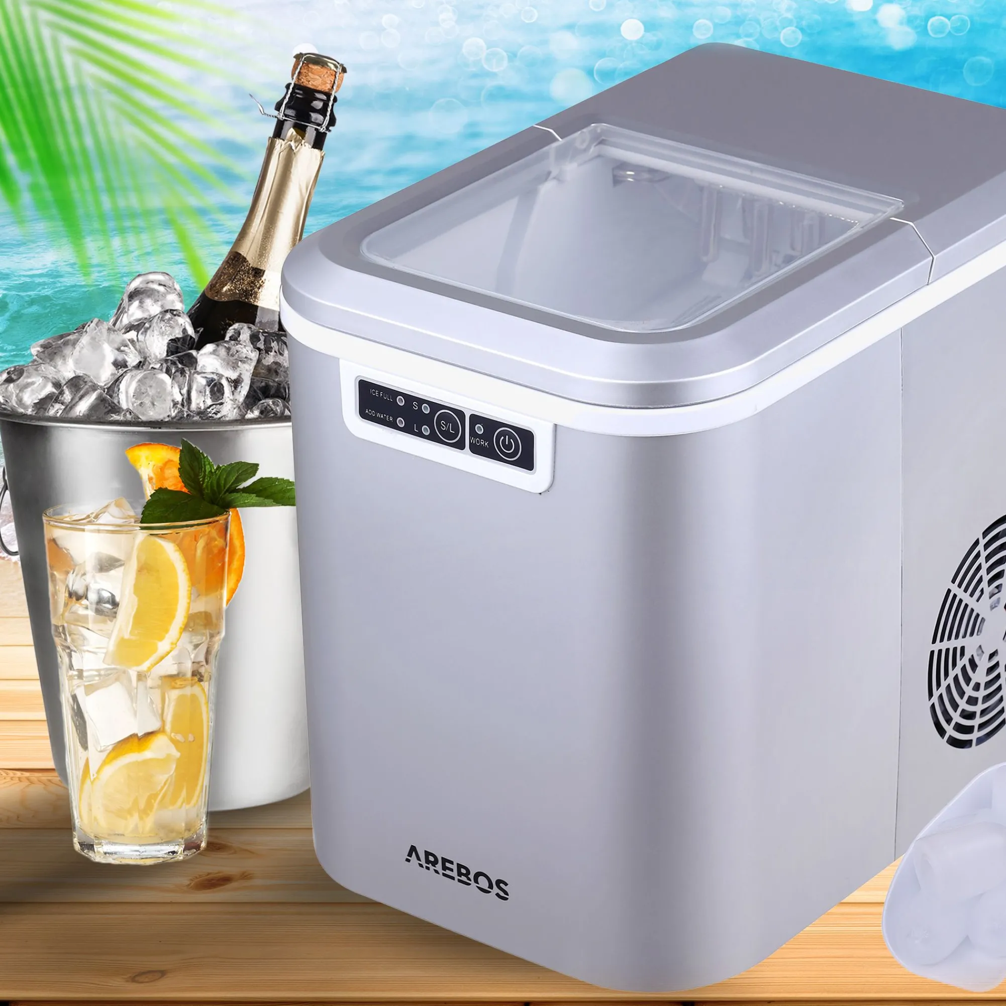Arebos Eiswürfelmaschine 2.2L