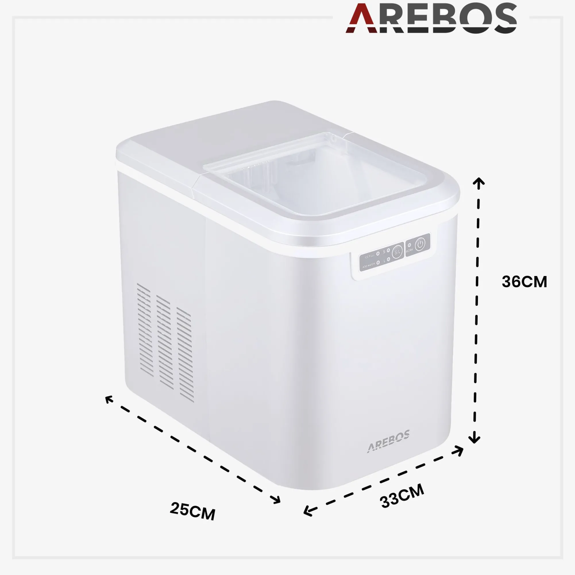 Arebos Eiswürfelmaschine 2.2L