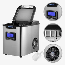 Arebos Eiswürfelmaschine 2.2L Edelstahl Sale