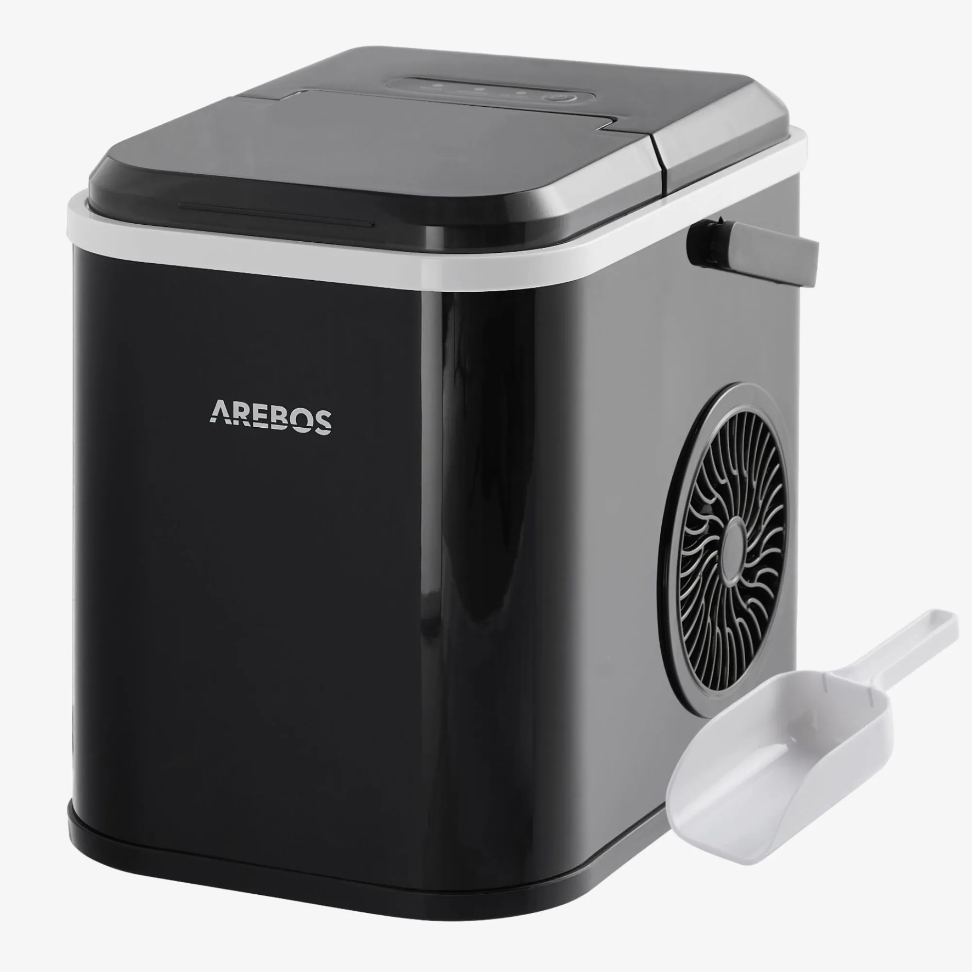 Arebos Eiswürfelmaschine 1,1 L Schwarz Hot