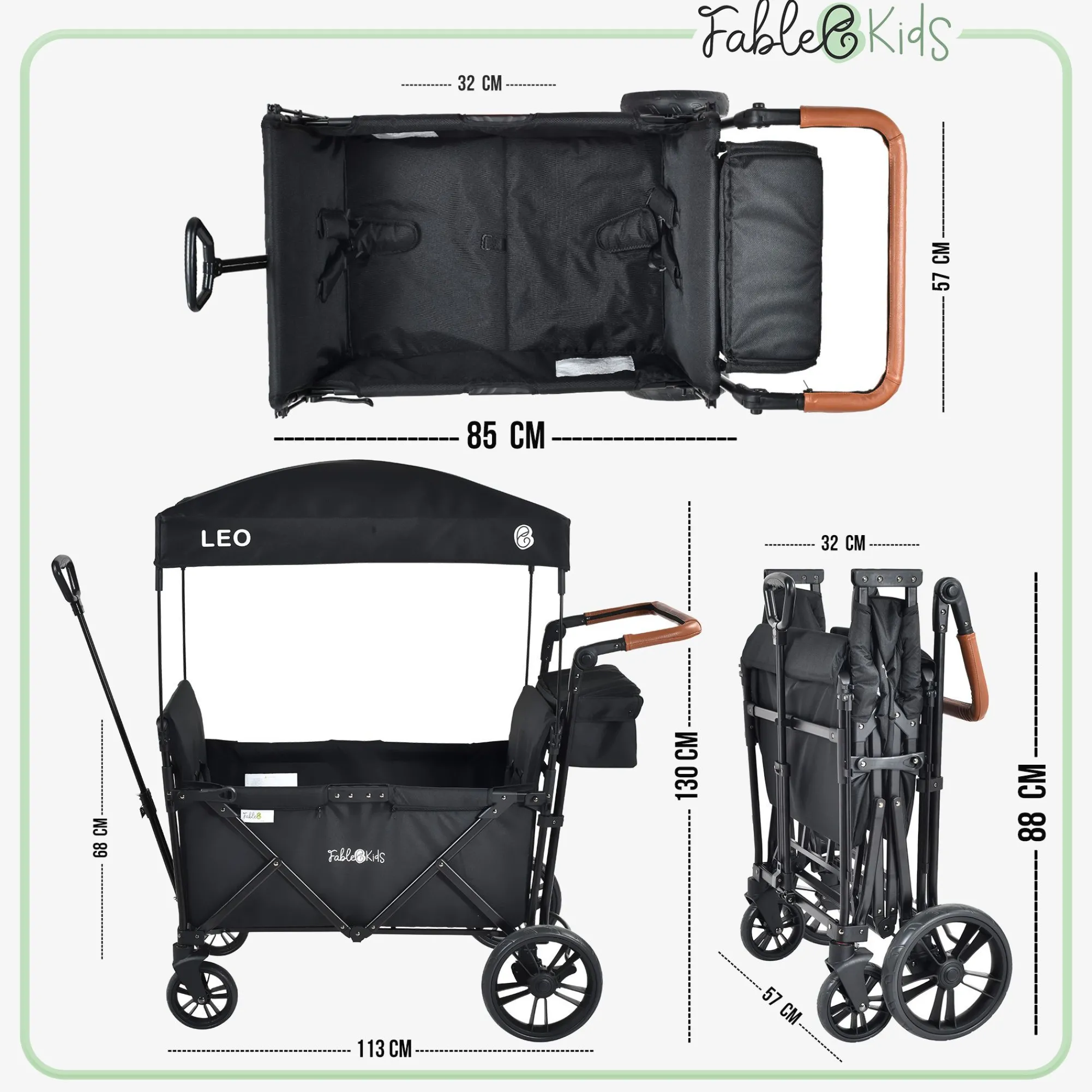 Fablekids Bollerwagen LEO X2 Lite New