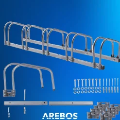 Arebos Fahrradständer für 4 Fahrräder Clearance