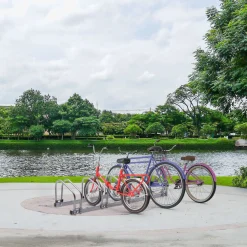 Arebos Fahrradständer für 5 Fahrräder Discount