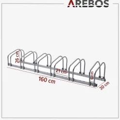 Arebos Fahrradständer für 6 Fahrräder Discount