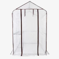 Arebos Foliengewächshaus mit Ablagen 120 x 186 x 190 cm New