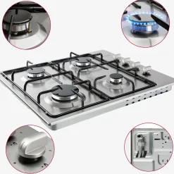 Arebos Gaskochfeld 58cm 4 Brenner Online