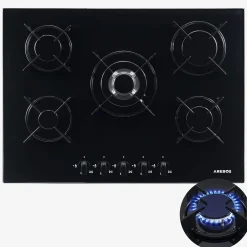 Arebos Gaskochfeld 70cm 5 Brenner Best