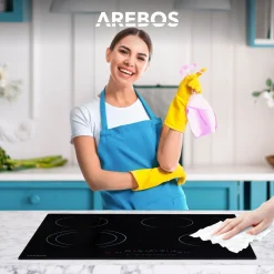 Arebos Glaskeramikkochfeld 4 Kochzonen Sale