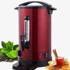 Arebos Glühweinkocher 8,8 L Rot Outlet
