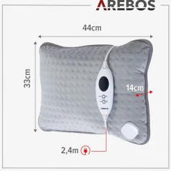 Arebos Heizkissen elektrisch mit Füllung New