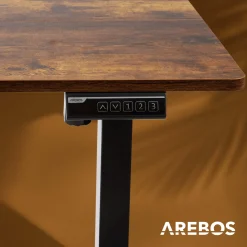 Arebos Höhenverstellbarer Schreibtisch 120 x 60 cm Clearance